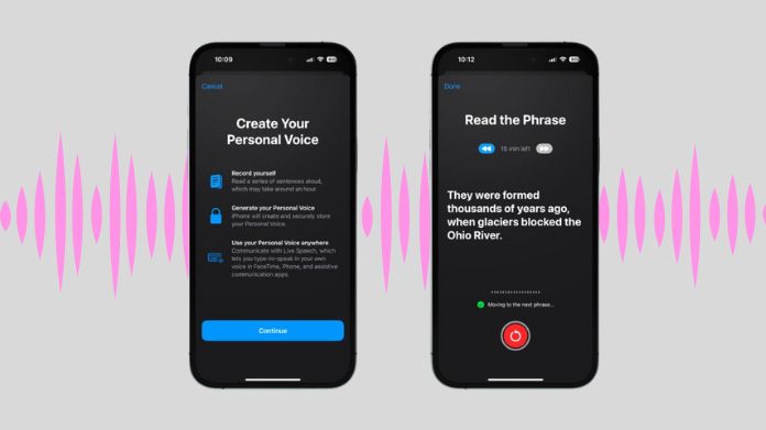 personal voice on ios 17