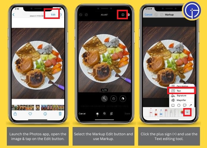 add text to photos on your iphone