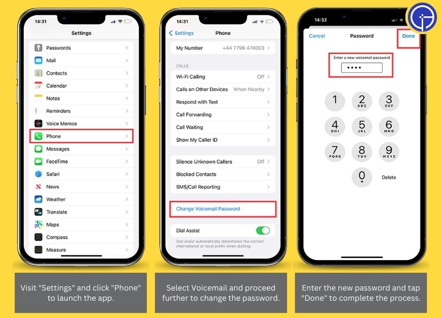 how to set up voicemail on iphone 14