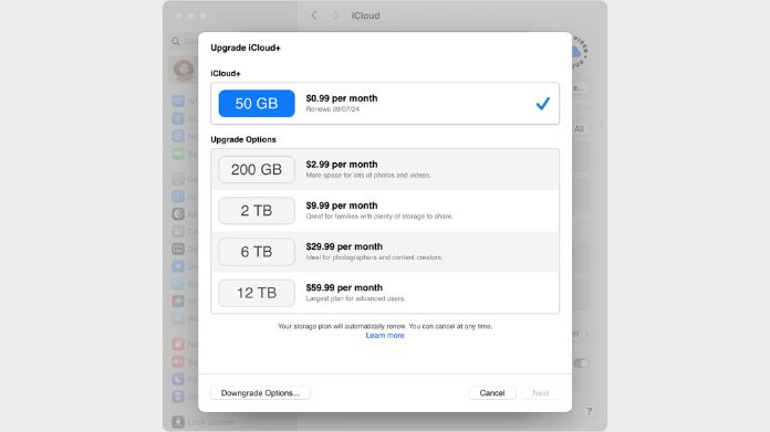 how to cancel icloud storage