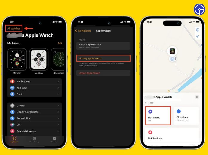 ping apple watch