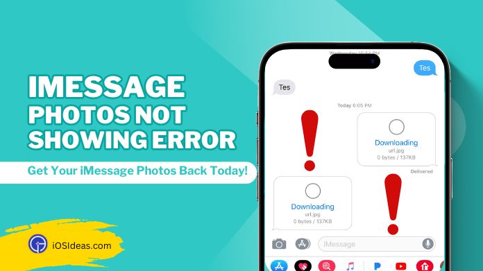 imessage photos not showing error