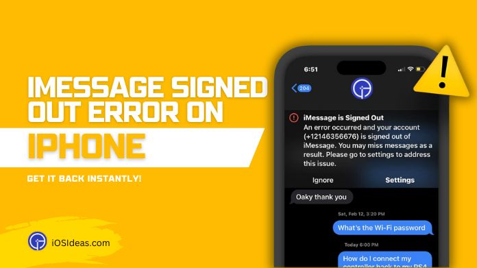imessage signed out error on iphone