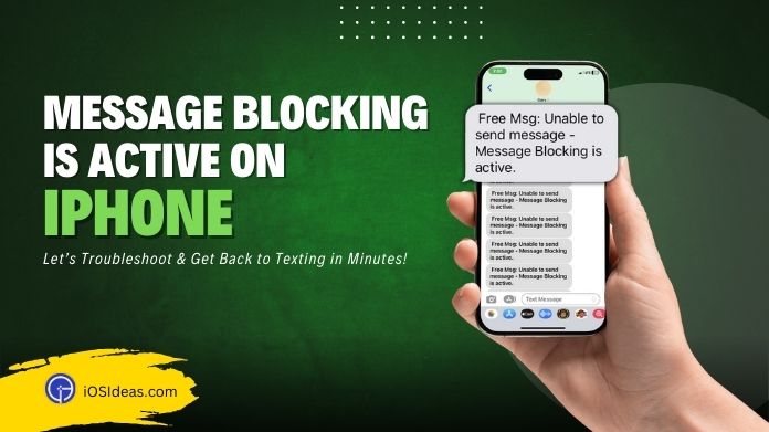 message blocking is active on iphone