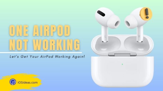 one airpod not working